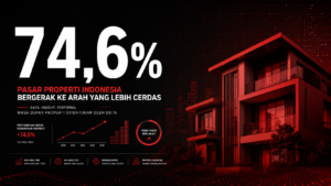 Grafik 74,6% konsumen Indonesia gunakan AI untuk riset properti — Riset Dedy Budiman AREBI 2026