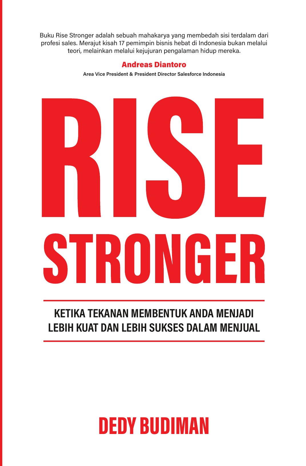 Cover buku Rise Stronger karya Dedy Budiman
