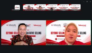 Dedy Budiman membawakan online training Beyond Selling Consultative Selling untuk Front Office GraPARI Telkomsel via Zoom