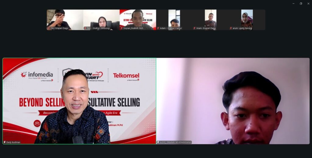 Training Beyond Selling untuk frontliner satpam dan office boy GraPARI Telkomsel Area 2 Jabodetabek dan Jawa Barat